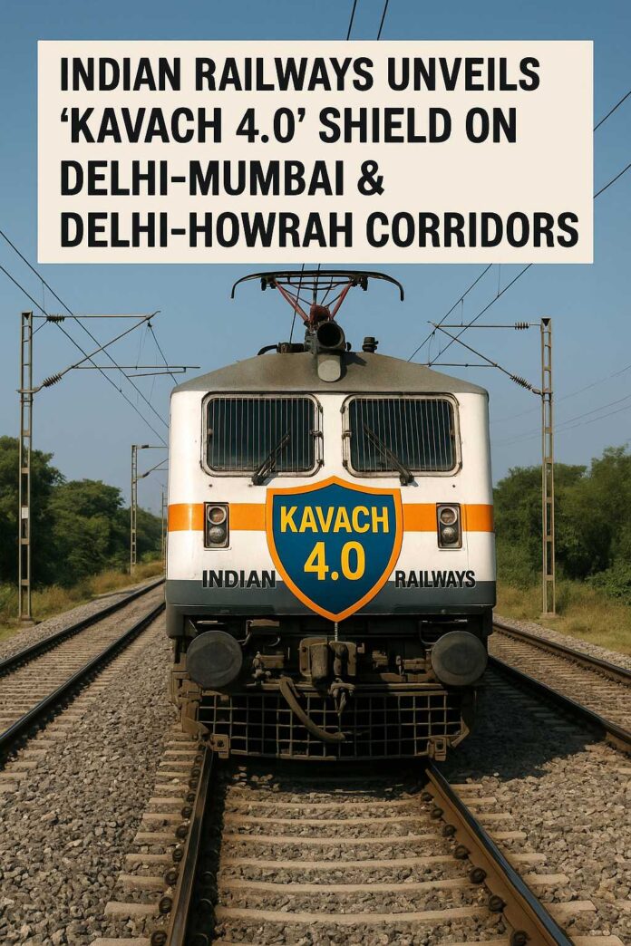 Indian Railways Unveils 'Kavach 4.0' Shield on Delhi-Mumbai & Delhi-Howrah Corridors newsroom.in
